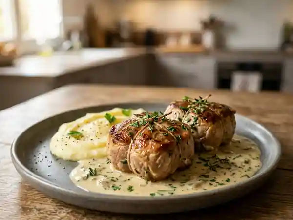 Paupiettes de veau onctueuses aux herbes - Photo de présentation