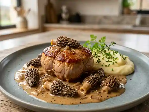 Paupiettes de veau fondantes aux morilles - Photo de présentation