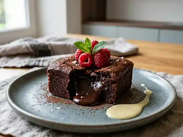 Pavé au chocolat noir intense et soyeux - Photo de présentation