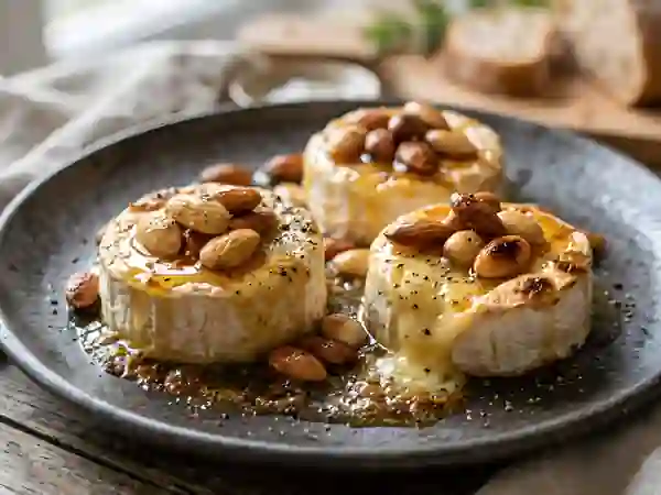 Pélardons fondants, miel et amandes - Photo de présentation