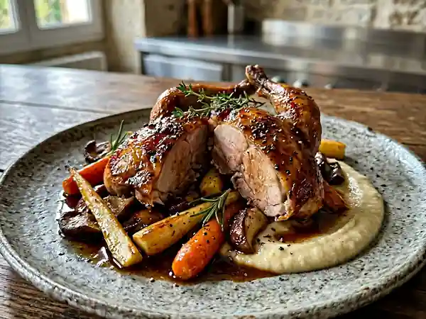 Perdreaux fondants flambés au Cognac - Photo de présentation