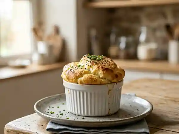Soufflé Aérien au Chèvre Frais - Photo de présentation
