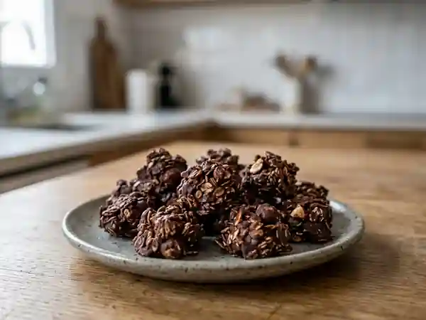 Petites bouchées croustillantes au chocolat maison - Photo de présentation