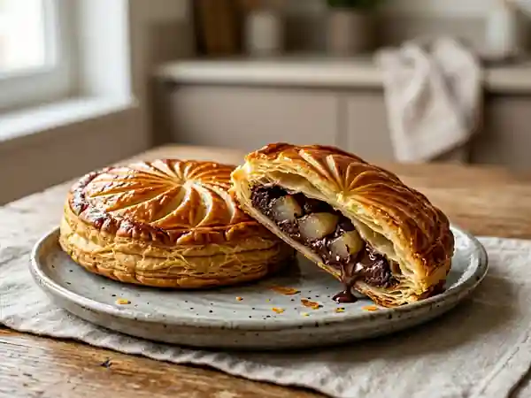 Petites galettes des rois poire et chocolat gourmandes - Photo de présentation