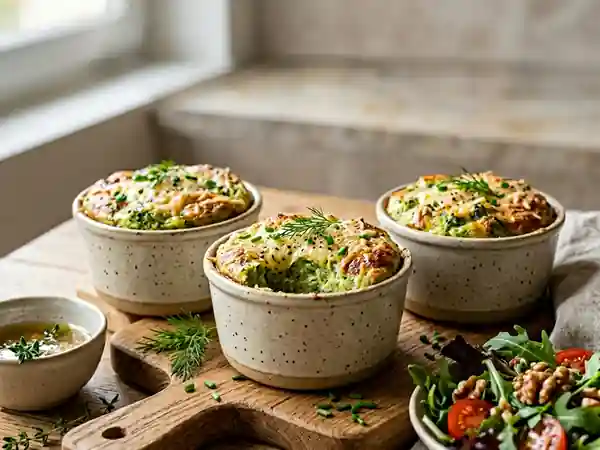 Mousselines de brocoli fondantes au fromage - Photo de présentation
