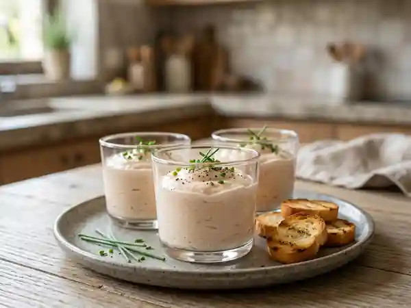 Petites mousses légères au jambon pour apéritif gourmand - Photo de présentation