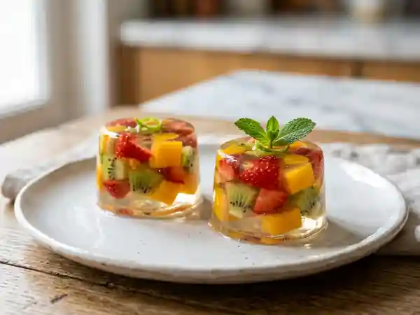 Dômes de fruits frais fondants - Photo de présentation