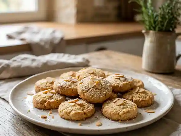 Sablés fondants à l'amande et vanille - Photo de présentation