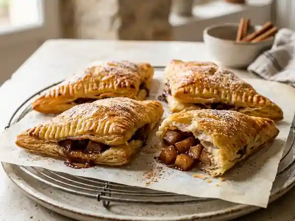Petits feuilletés gourmands aux poires caramélisées - Photo de présentation