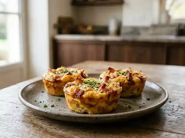 Flans fondants au bacon fumé - Photo de présentation