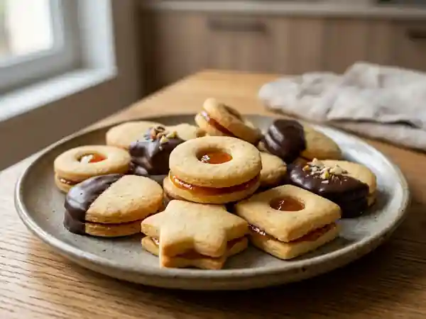 Petits fours fondants amande et chocolat noir - Photo de présentation