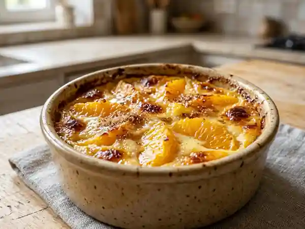 Petits gratins d'oranges caramélisées au four - Photo de présentation