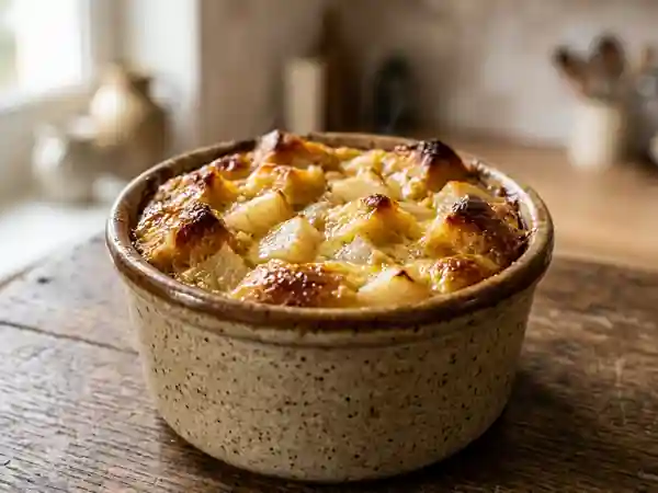 Gratin de poires à la brioche vanillée - Photo de présentation
