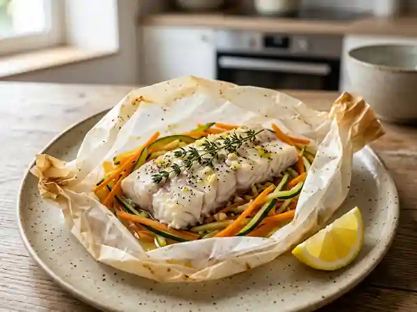 Petits merlus en papillote savoureux à la Nadine - Photo de présentation