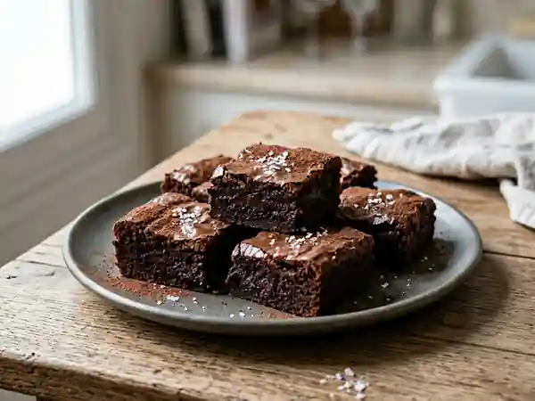 Pavés fondants au chocolat noir intense - Photo de présentation