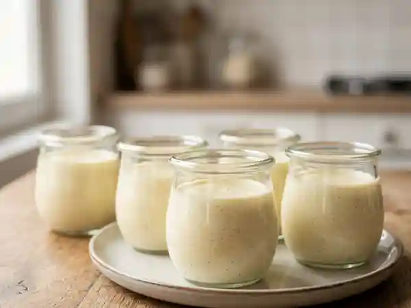 Petits pots de crème à la vanille onctueux et faciles - Photo de présentation