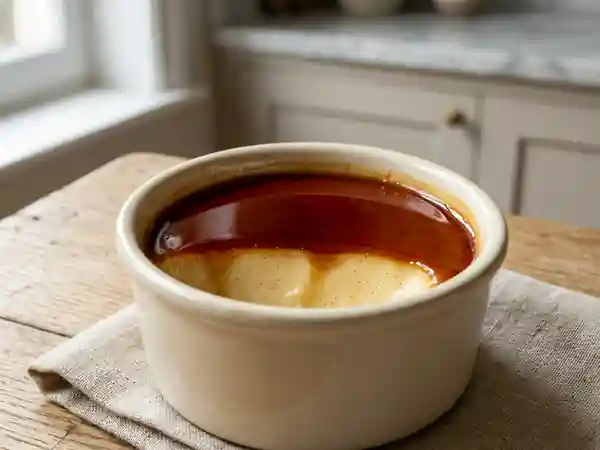 Petits pots de crème caramel fondants - Photo de présentation