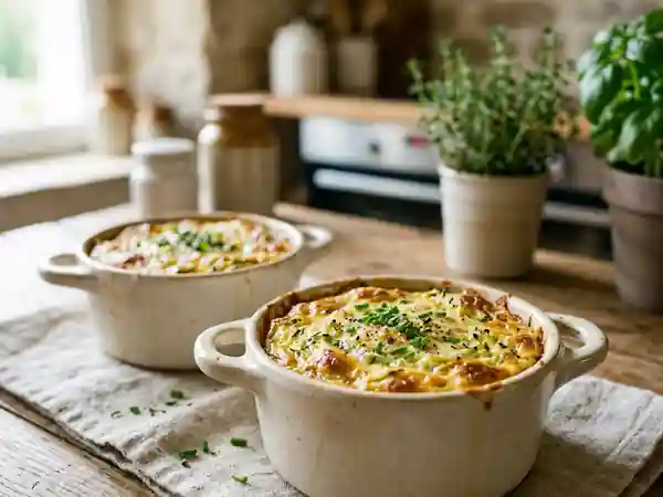 Ramequins de courgettes fondants à l'ail - Photo de présentation