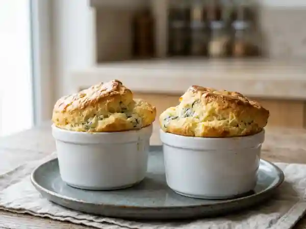 Soufflés au Roquefort intenses et aériens - Photo de présentation