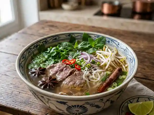 Phô de Bœuf Parfumé et Bouillon Soyeux - Photo de présentation