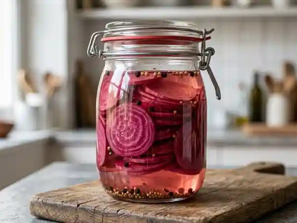 Pickles de betterave acidulés et croquants - Photo de présentation