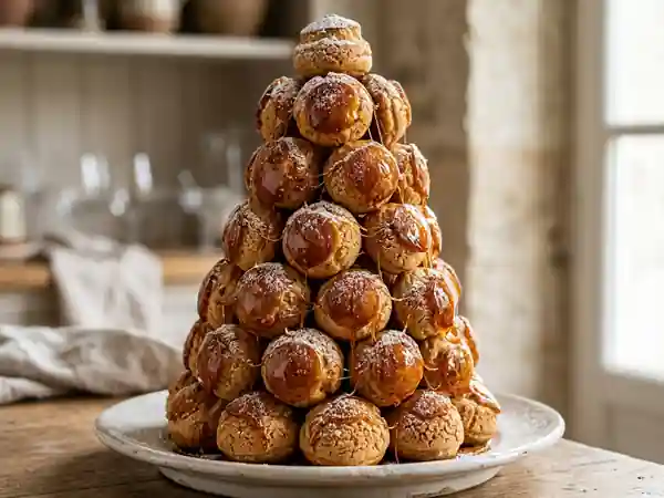 Croquembouche royal au caramel - Photo de présentation