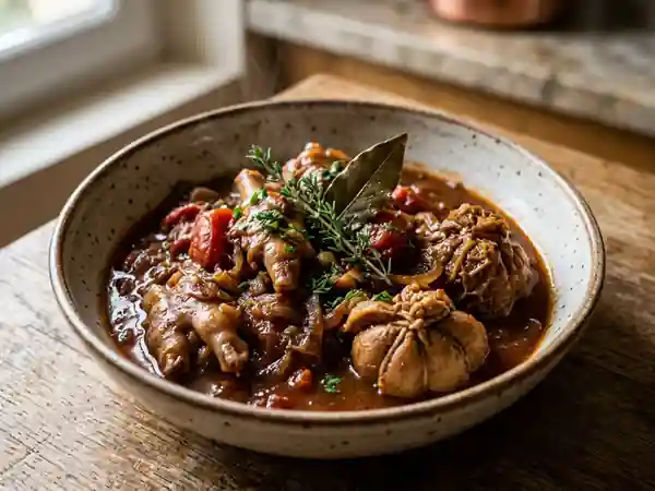 Pieds paquets fondants à la provençale - Photo de présentation