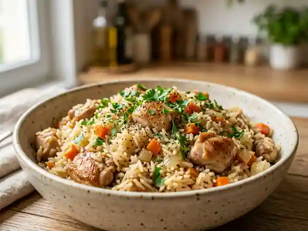 Pilaf de Poulet Savoureux : Recette Facile et Complète - Photo de présentation
