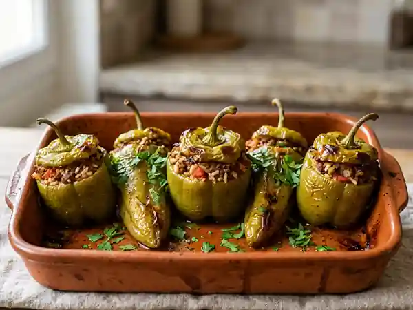 Piments Farcis à la Tunisienne : Recette Authentique et Savoureuse - Photo de présentation
