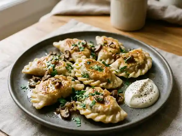 Pirogi Fondants aux Champignons de Paris - Photo de présentation