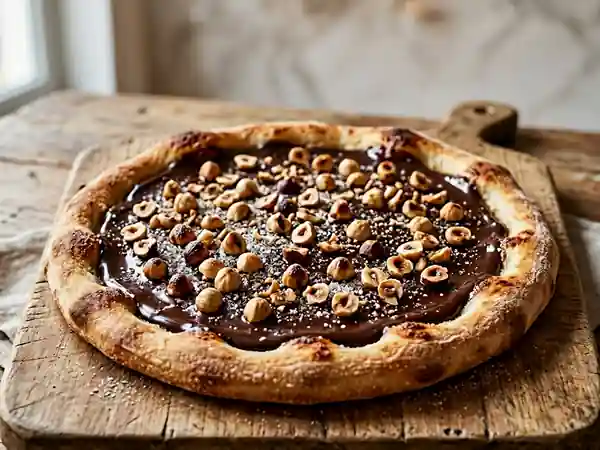Pizza au chocolat fondant : recette gourmande et facile - Photo de présentation