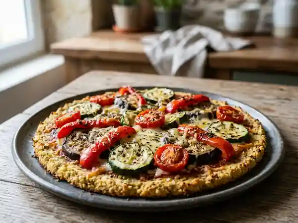 Pizza Chou-fleur et Légumes Grillés - Photo de présentation
