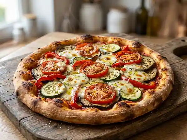 Pizza Croustillante aux Légumes Fondants - Photo de présentation