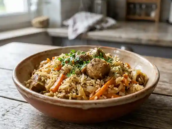 Plov à l'Agneau Fondant et Épices - Photo de présentation