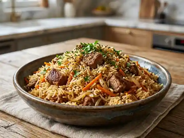 Plov Ouzbek Fondant à l'Agneau et Cumin - Photo de présentation