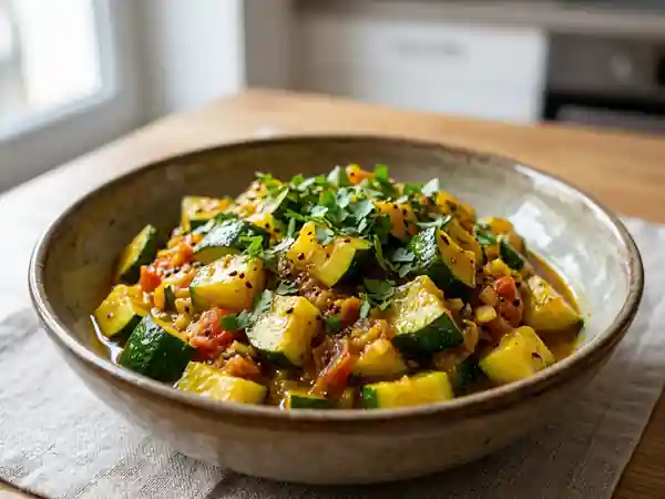 Poêlée de Courgettes aux Épices Indiennes - Photo de présentation