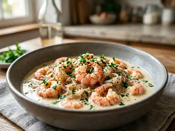 Écrevisses fondantes à la crème et vin blanc - Photo de présentation