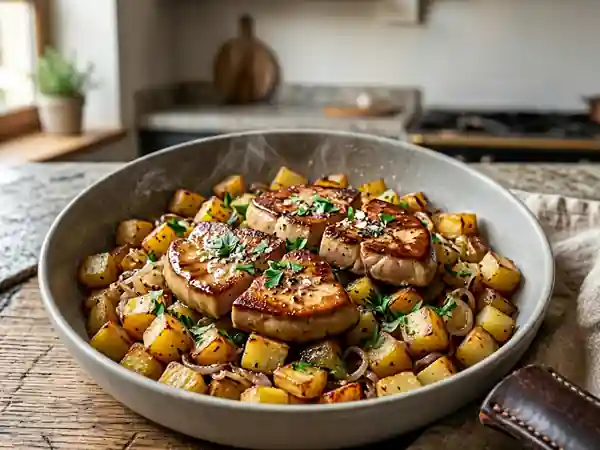 Poêlée de Pommes de Terre au Foie Gras Fondant - Photo de présentation