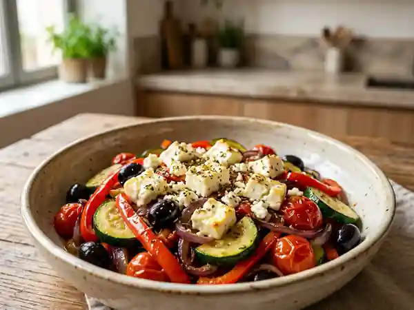 Poêlée Méditerranéenne Croquante à la Feta - Photo de présentation