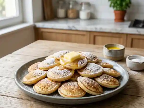 Poffertjes Hollandais Moelleux et Beurrés - Photo de présentation