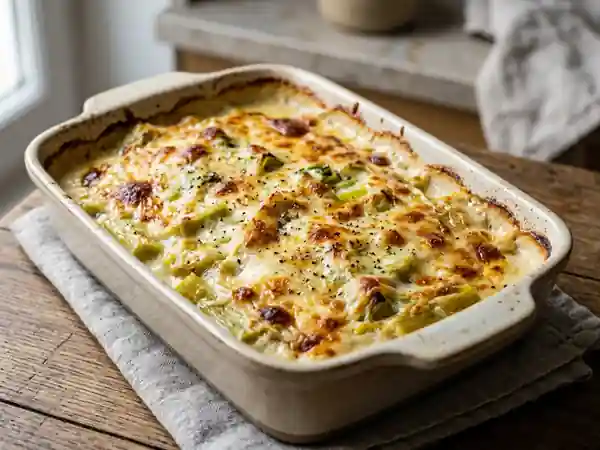 Poireaux Fondants et Crème Muscadée - Photo de présentation