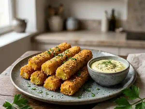 Poireaux Panés Croustillants : Recette Facile et Savoureuse - Photo de présentation