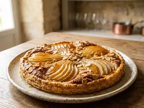 Tarte Bourdaloue fondante aux amandes - Photo de présentation