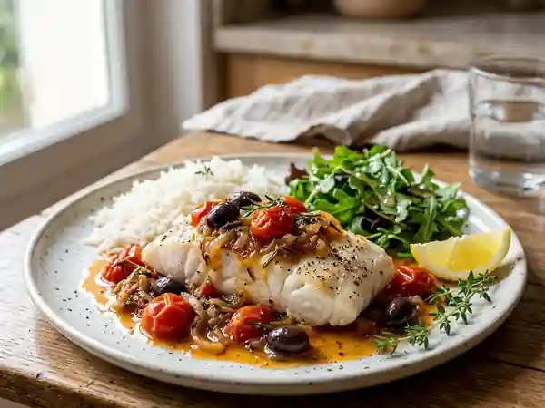 Poisson au four façon provençale - Photo de présentation