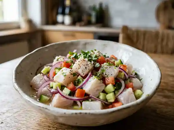 Poisson Mariné au Citron Vert et Sésame - Photo de présentation