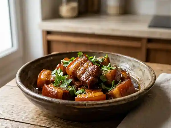 Porc au caramel vietnamien fondant - Photo de présentation