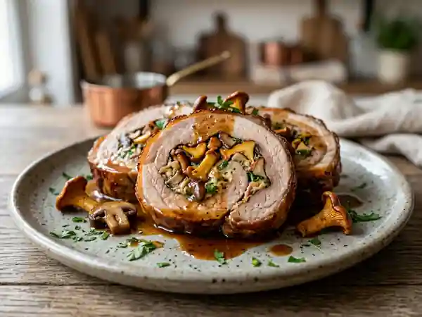 Poitrine de veau farcie aux girolles fondantes - Photo de présentation