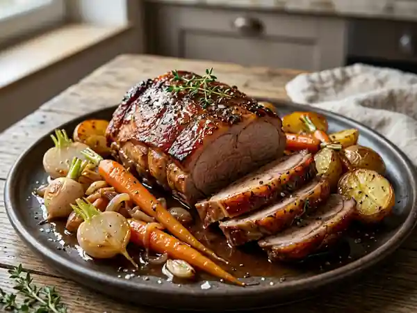 Poitrine de veau confite aux primeurs - Photo de présentation