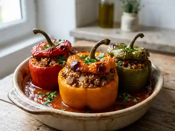 Poivrons farcis fondants au paprika - Photo de présentation