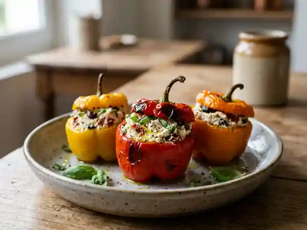 Poivrons farcis en antipasti : recette savoureuse et facile - Photo de présentation